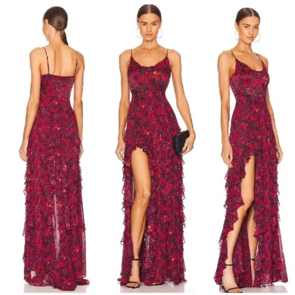 Cinq a Sept Stargazer Lilies Glenda Gown, Size 0